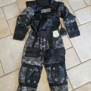 Kids SWAT Costume - Black and Gray